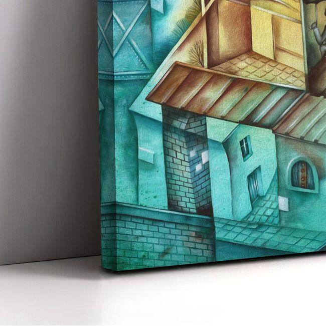 Πίνακας σε καμβά Cubistic city ΙΙΙ