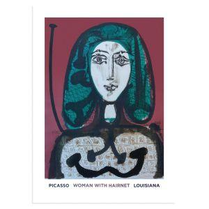 Exhibition poster, Picasso, Woman with hairnet, Louisiana 2
