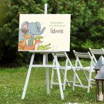 Canvas print Vaptism welcome, Painted animals of the earth