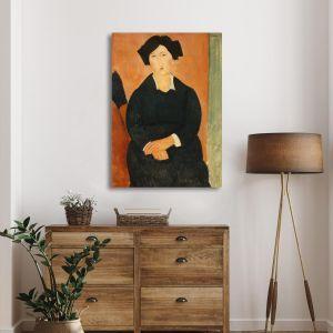 Πίνακας ζωγραφικής Italian woman Modigliani A. Καμβάς τελαρωμένος Όψη 1 2