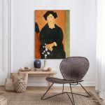 Canvas print Italian woman, Modigliani Amedeo