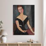 Canvas print Madame G. van Muyden, Modigliani Amedeo