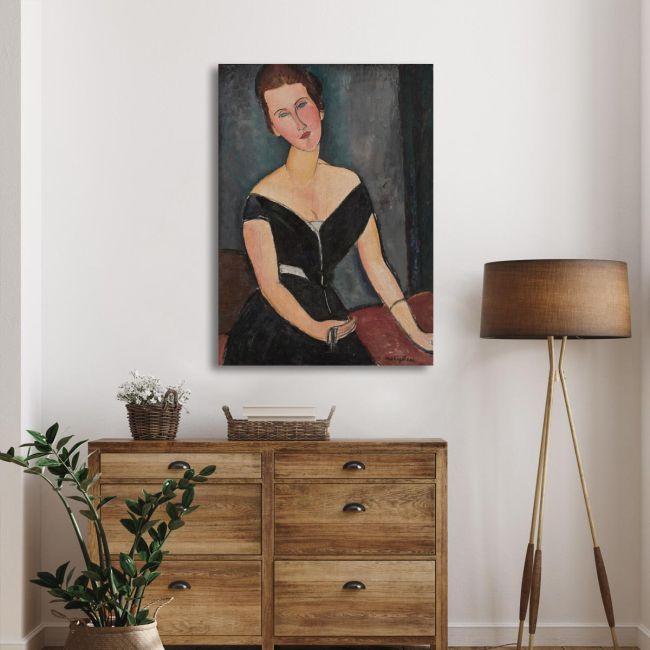Canvas print Madame G. van Muyden, Modigliani Amedeo
