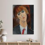 Canvas print Madame Kisling, Modigliani Amedeo
