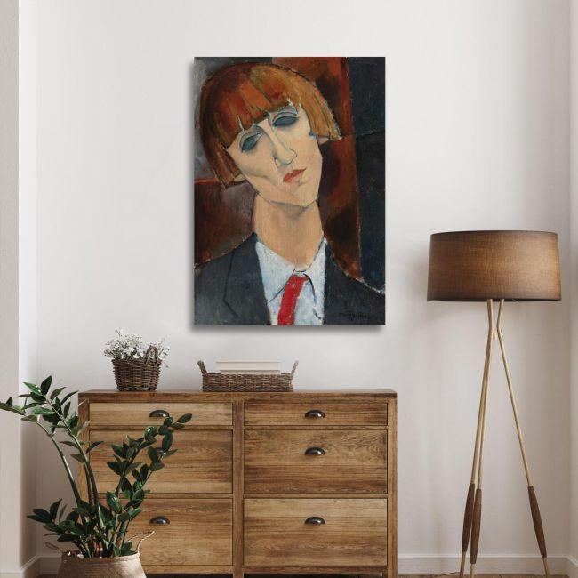 Canvas print Madame Kisling, Modigliani Amedeo