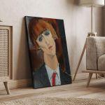 Canvas print Madame Kisling, Modigliani Amedeo