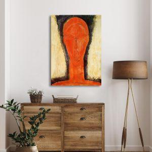 Πίνακας ζωγραφικής Study of a head Modigliani A. Καμβάς τελαρωμένος Όψη 1 2