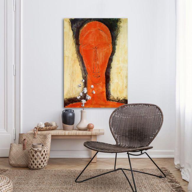 Πίνακας ζωγραφικής Study of a head, Modigliani A.