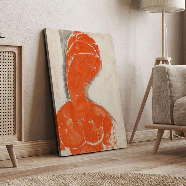 Canvas print Study of a head I, Modigliani Amedeo