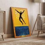 Πίνακας ζωγραφικής Protopunk, Icarus over yellow and blue (original Rothko and Matisse)