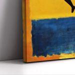 Canvas print Icarus over yellow and blue (original Rothko and Matisse)