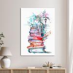 Canvas print Books in the city