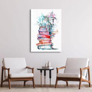 Canvas print Books in the city Framed canvas View 1 2