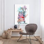 Canvas print Books in the city