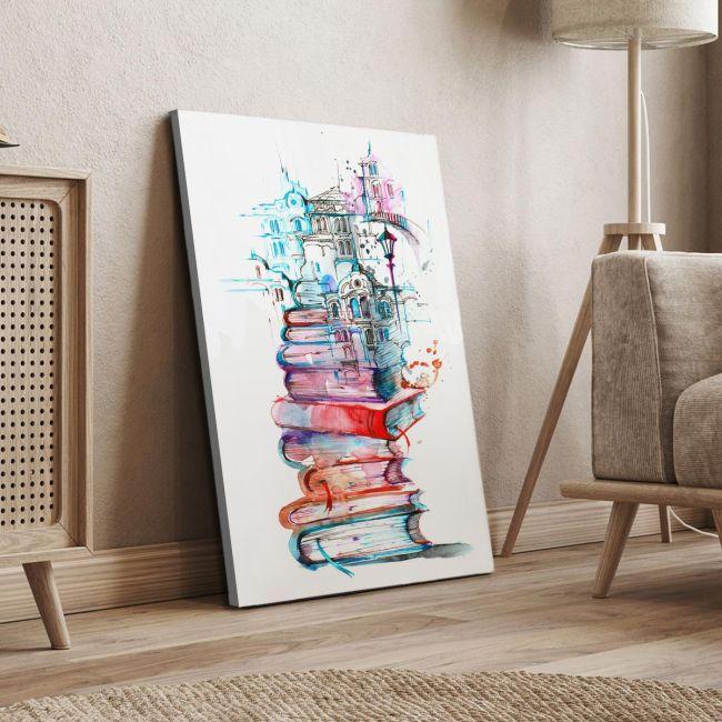 Canvas print Books in the city
