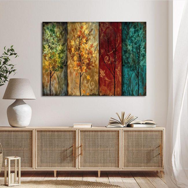 Πίνακας σε καμβάς Trees in watecolor