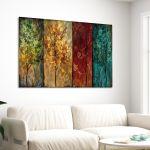Canvas print Trees in watecolor