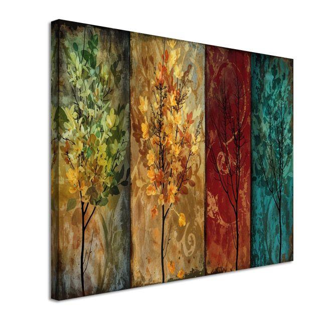 Canvas print Trees in watecolor