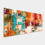 Canvas print Multicolor abstract, panoramic