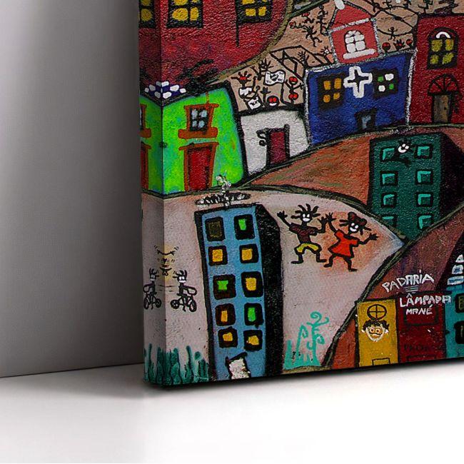 Canvas print urban landscape, Paysage urbain vertical