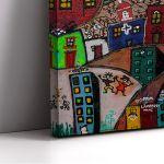 Canvas print urban landscape, Paysage urbain vertical