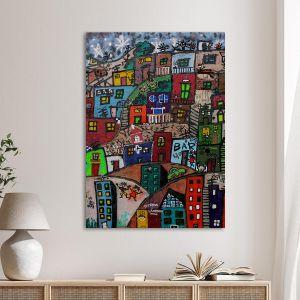 Canvas print urban landscape, Paysage urbain vertical