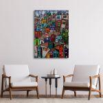 Canvas print urban landscape, Paysage urbain vertical