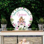 Wooden printed sign, Jeep pink forest animals