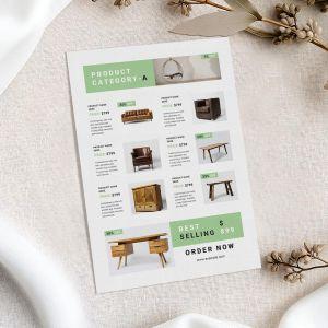 Τιμοκατάλογος μονόφυλλο, προσωποποιημένος