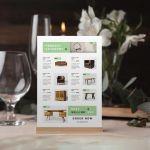 Products Pricelist 1 sheet, personalized