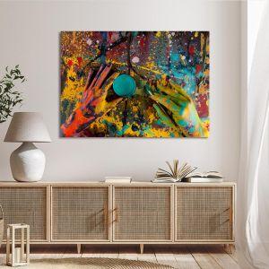 Πίνακας σε καμβά Color hands Καμβάς τελαρωμένος Όψη 1 2