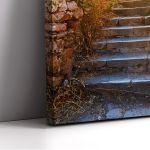 Canvas print Old stone stairways in Palamidi fortress