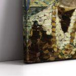 Canvas print Portrait of a girl with flowers, Prendergast M. B.