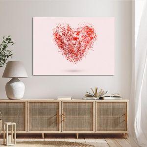 Canvas print Heart abstract Watercolor 2