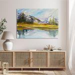Canvas print Lake at mountain, Mountain Lake