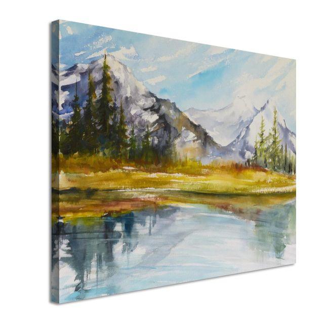 Canvas print Lake at mountain, Mountain Lake