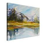 Canvas print Lake at mountain, Mountain Lake