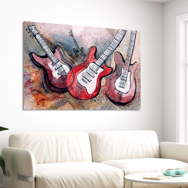 Canvas print Guitar music