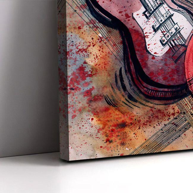 Canvas print Guitar music