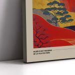 Πίνακας ζωγραφικής Mountains and red sun, reart (original YAYOI Kusama)