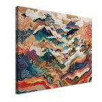Πίνακας ζωγραφικής Mountains and rivers, reart (original YAYOI Kusama)