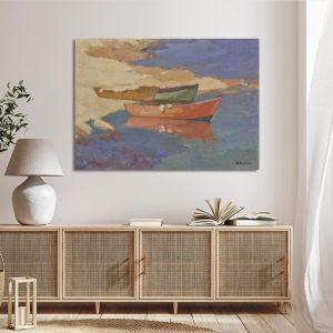 Canvas print Boats Oikonomou M. Framed canvas View 1 2
