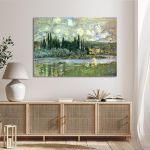 Canvas print View of Vétheuil, Monet C.