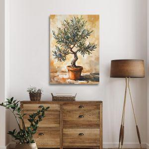 Canvas print Olive tree in a pot Framed canvas View 1 2