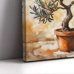 Canvas print Olive tree in a pot