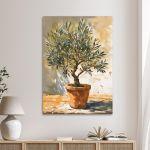 Canvas print Olive tree in a pot II
