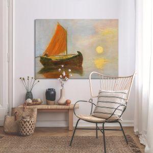 Canvas print  Fishing boat at sunset Oikonomou Framed canvas View 1 2