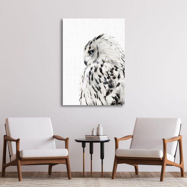Canvas print White owl