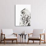 Canvas print White owl