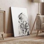 Πίνακας σε καμβά White owl
